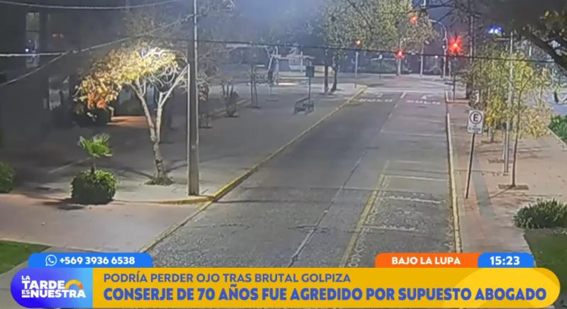 Hijo de conserje agredido en Vitacura actualiza estado de salud de su padre.