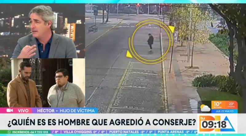 José Luis Repenning arremete contra agresor de conserje de 70 años.