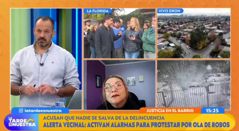 Vecinos de La Florida activaron sus alarmas para protestar.