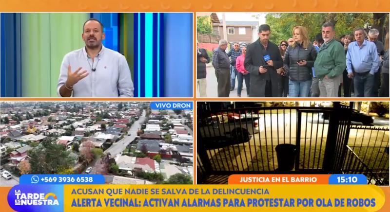 Vecinos de La Florida activaron sus alarmas para protestar.