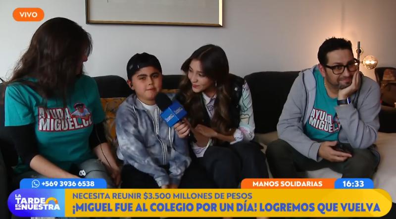 Miguel necesita 3.500 millones de pesos para viajar a Estados Unidos para un tratamiento.