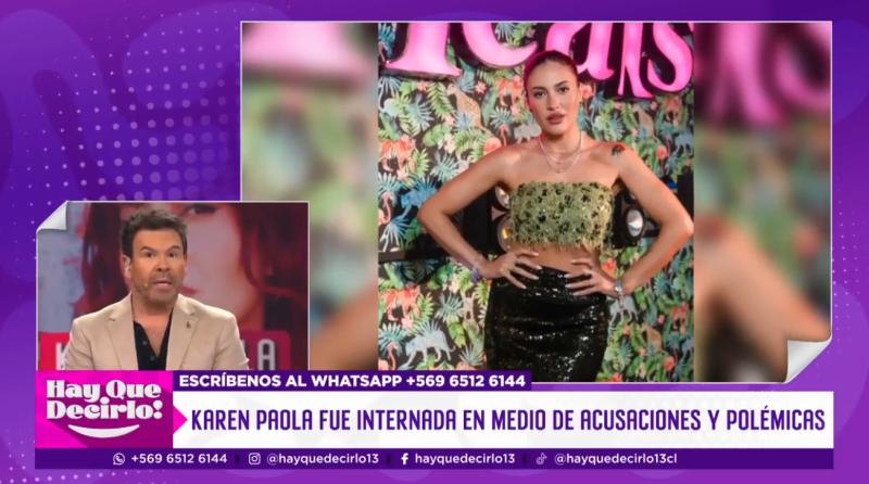 Karen Paola está internada en un centro de salud mental.