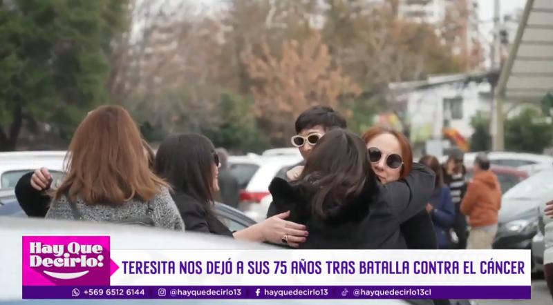 Así fue el último adiós de Teresita Reyes.