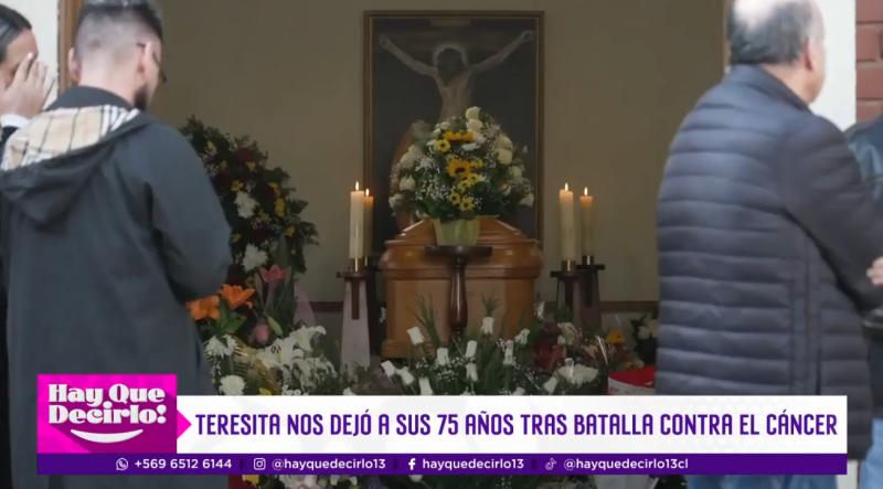 Así fue el último adiós de Teresita Reyes.