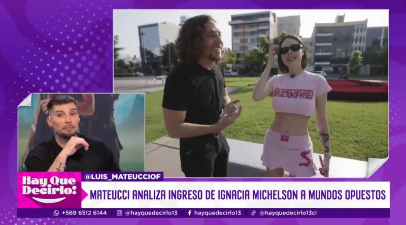 Matías Vega conversó con Ignacia Michelson.