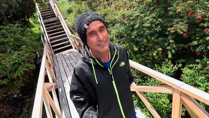 Claudio Iturra en "La ruta de la Patagonia".