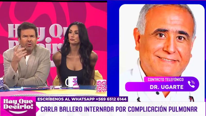 Doctor Ugarte habla sobre el delicado estado de salud de Carla Ballero