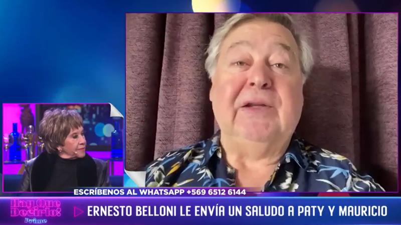 El saludo de Ernesto Belloni a Paty Cofré