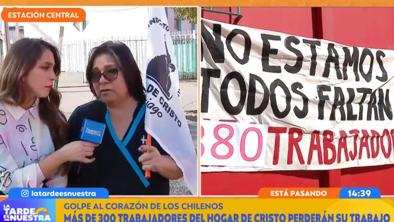 Protestas de trabajadores del Hogar de Cristo