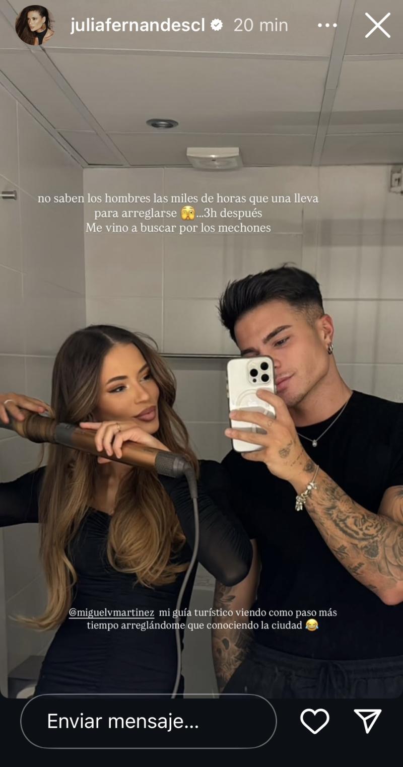 Julia Fernandes y Miguel Martínez - Instagram