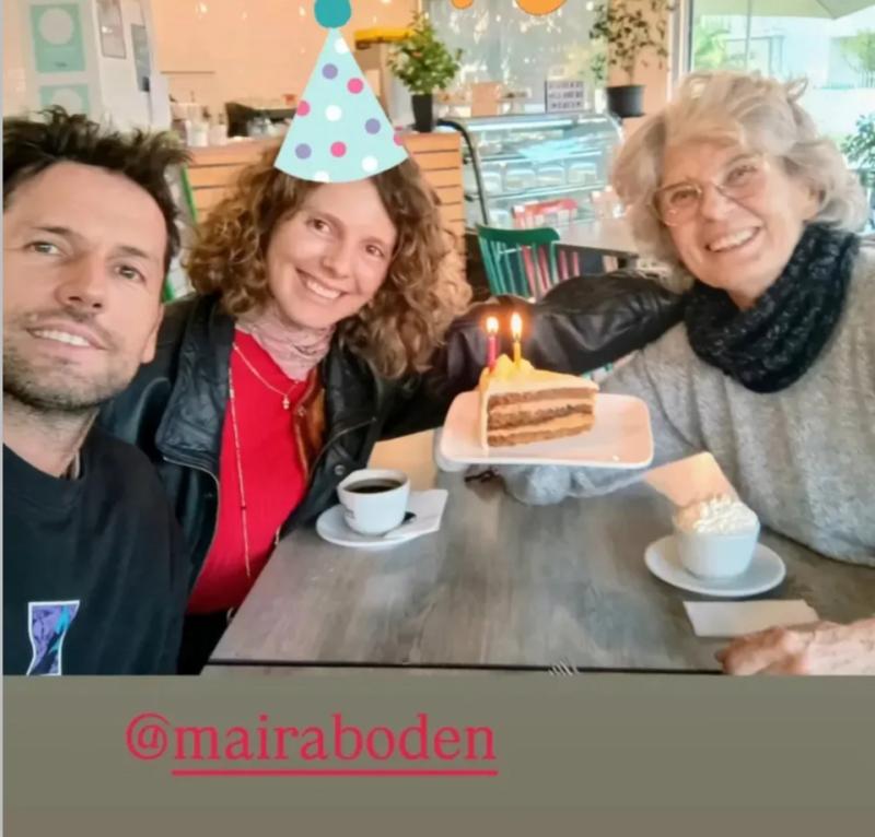 Consuelo Holzapfel junto a Damián y Maira - Instagram