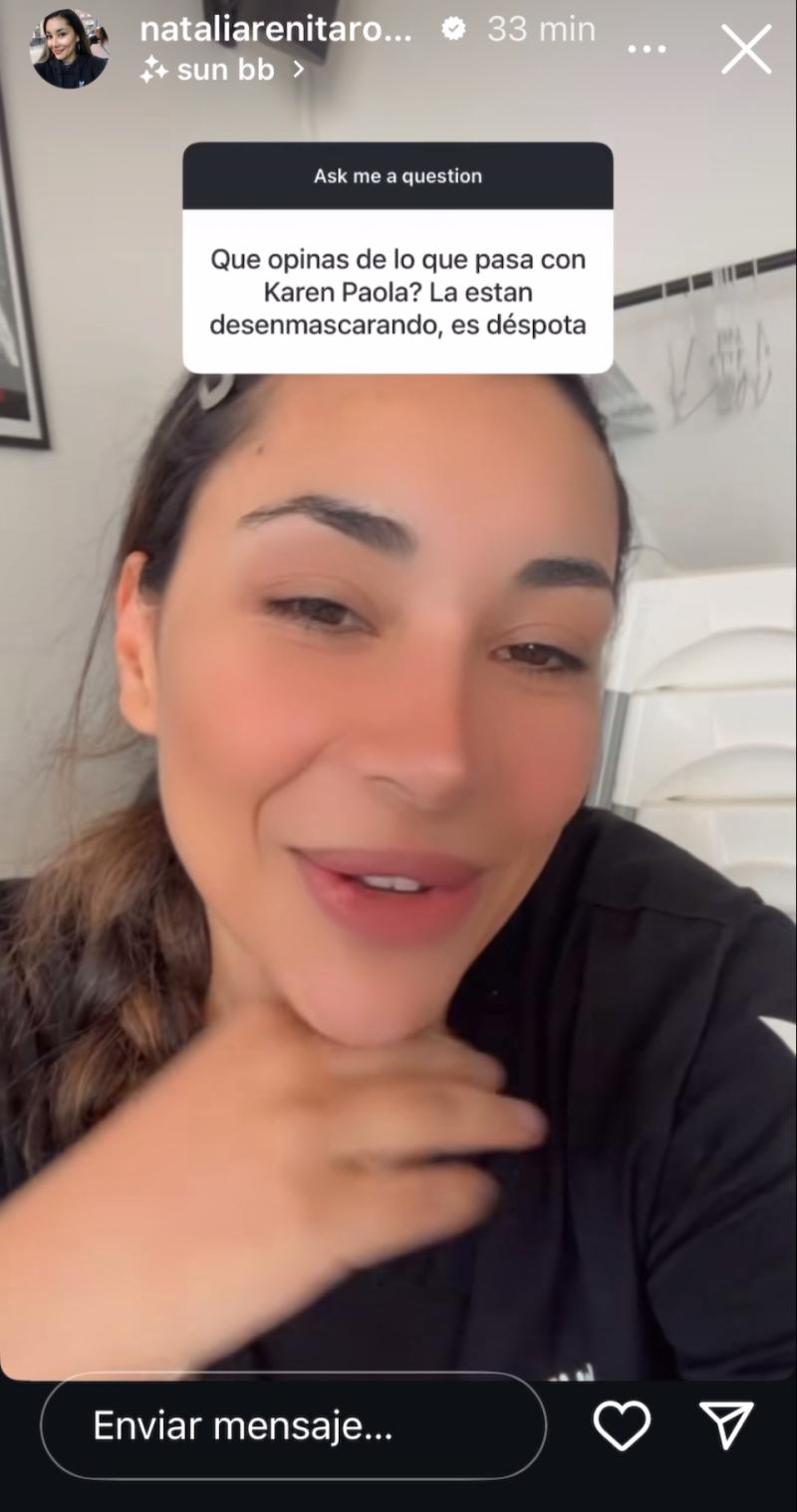 Natalia Rodríguez contra Karen Bejarano - Instagram