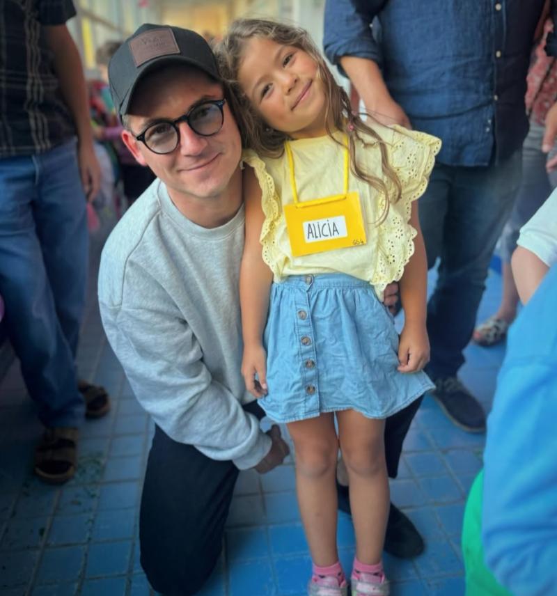 Claudio Castellón y su hija Alicia - Instagram