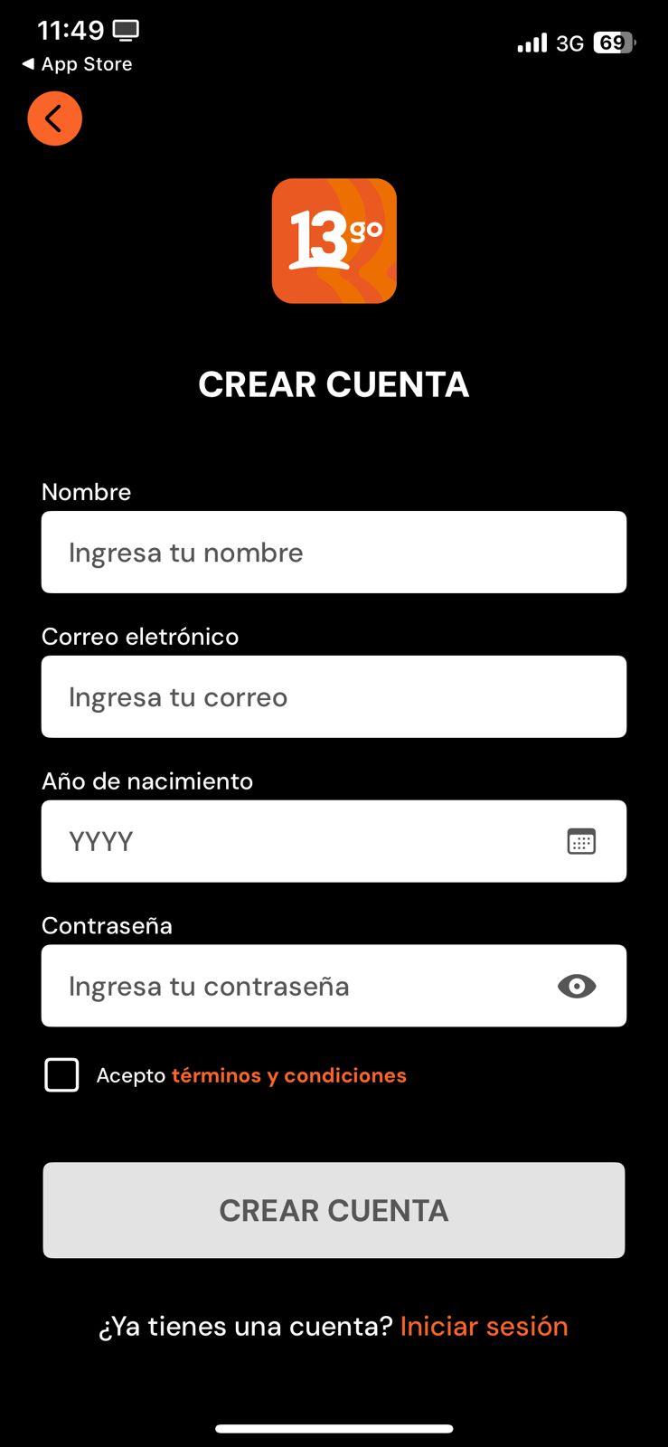 ¿Cómo registrarse en 13Go?