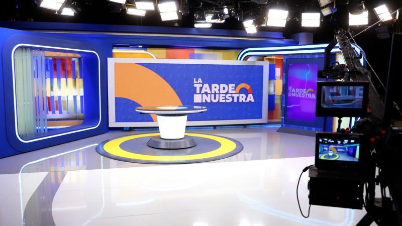 La escenografía de "La tarde es nuestra"