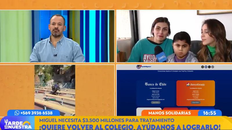 Miguel en "La tarde es nuestra"