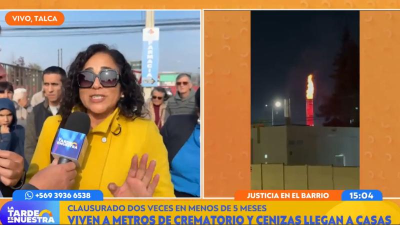 Vecina que vive cerca del crematorio de Talca
