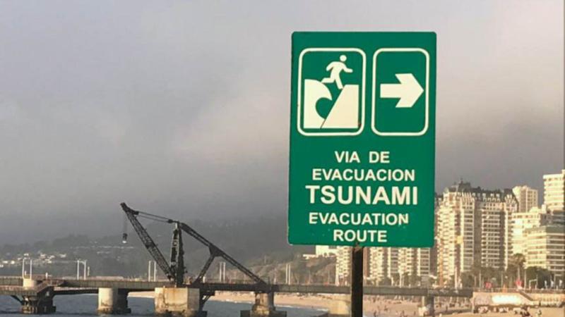 Alerta de tsunami en región de Magallanes - Créditos: Agencia Uno