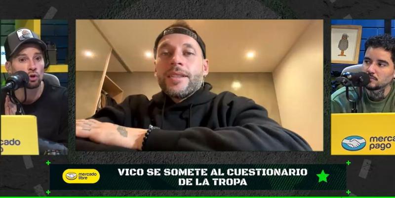 Vico Bouvier en el react "La Tropa de Mercado Libre"