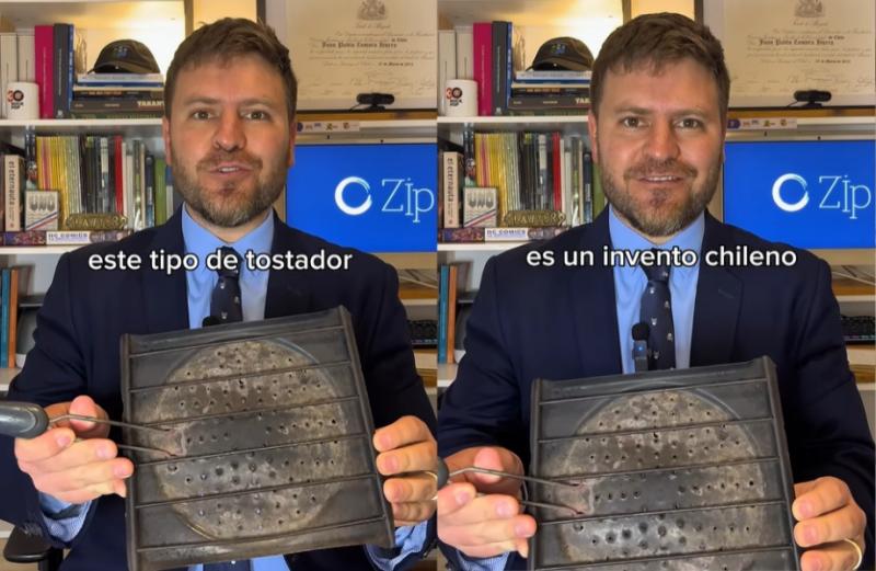 Abogado explica origen del tostador chileno. Créditos: Instagram.