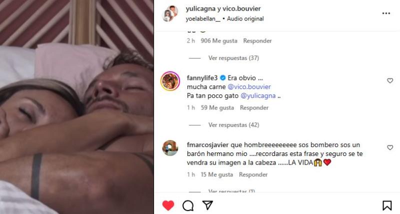 El comentario de Fanny en la publicación sobre el quiebre