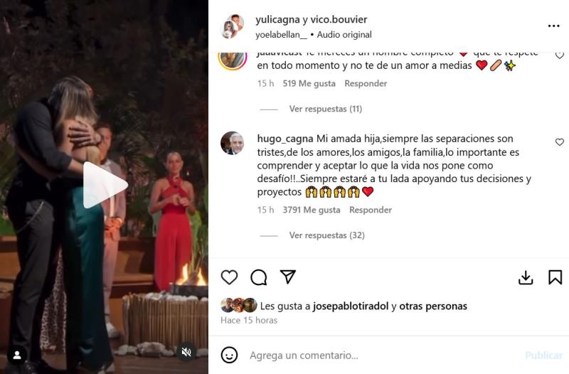 Comentario de papá de Yuli