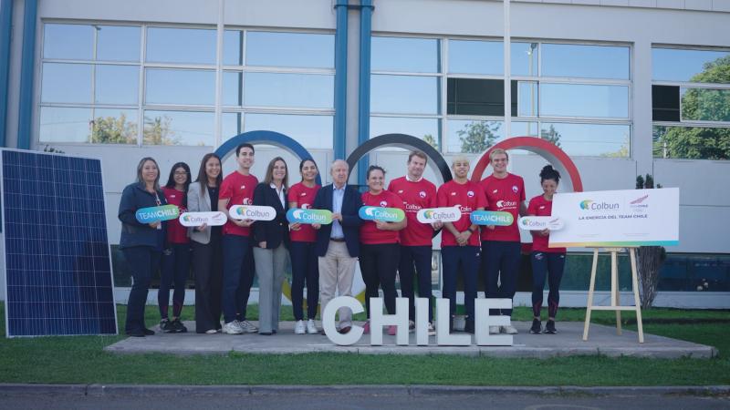 Colbún apoyará al Team Chile con energía renovable y acciones sostenibles
