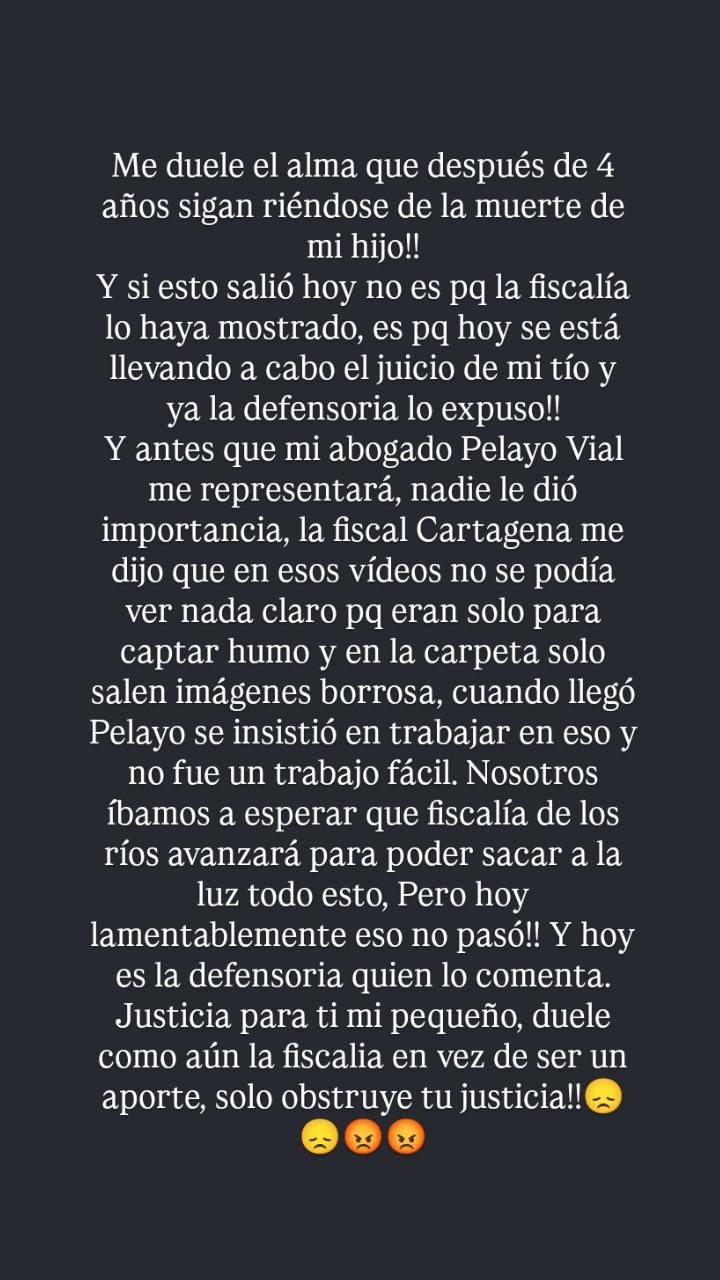 Estefanía Gutiérrez, madre de Tomás Bravo | Instagram