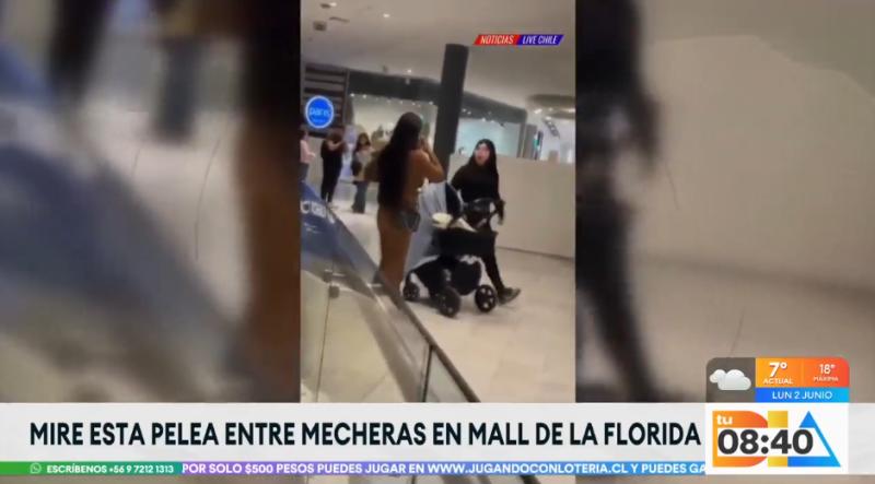 Dos mujeres se pelean en un Mall de La Florida.
