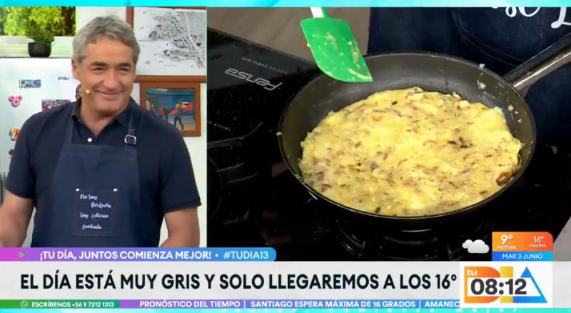 José Luis Repenning preparó un omelette.