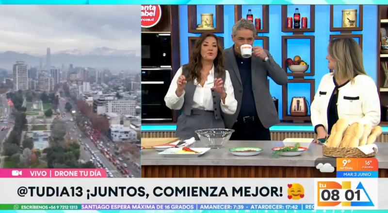 Jose Luis Repenning no dejó pasar el look de Priscilla Vargas.