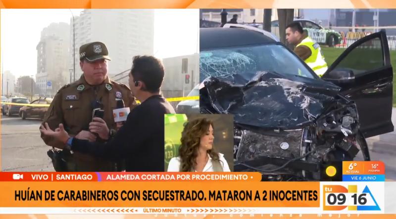 Delincuentes huían de Carabineros y mataron a dos inocentes.