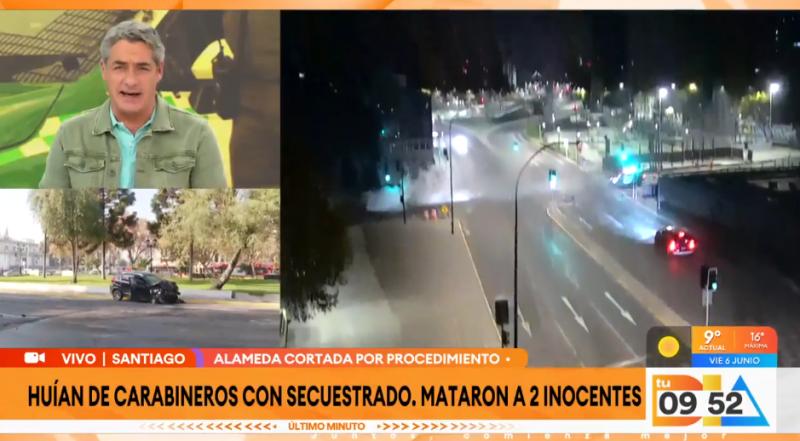 Delincuentes huían de Carabineros y mataron a dos inocentes.