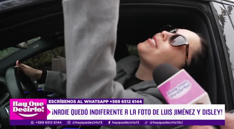 Daniela Aránguiz reacciona a foto de Luis Jiménez y Disley.