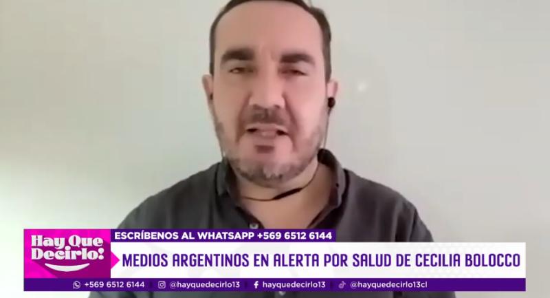 Periodista Mario Solís habla de la salud de Cecilia Bolocco.