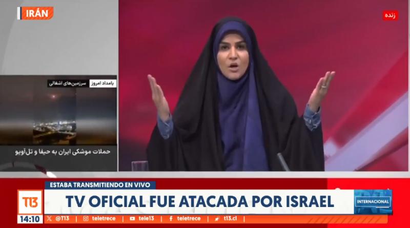 Israel bombardea canal de televisión iraní.