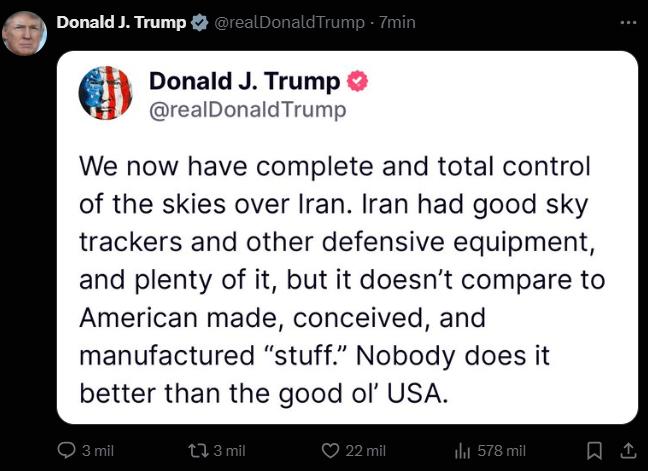 Primer mensaje de Donald Trump a Ali Jameneí.