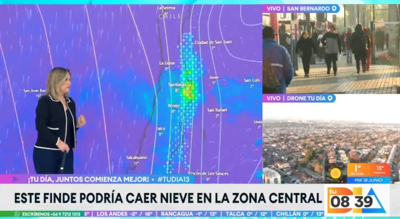 Michelle Adam anuncia nuevas precipitaciones para la capital.