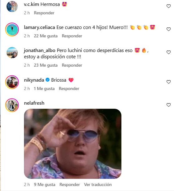Los comentarios que generó la foto de Coté López - Instagram