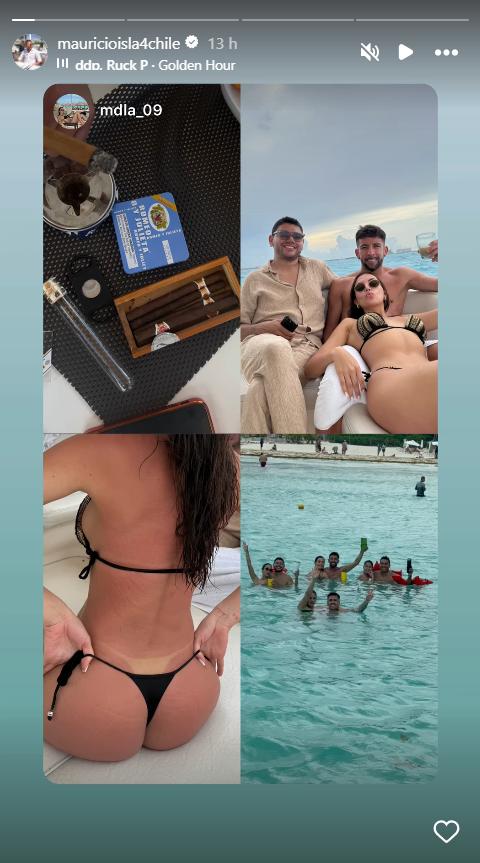 Mauricio Isla disfruta sus vacaciones con Emily Matute - Instagram