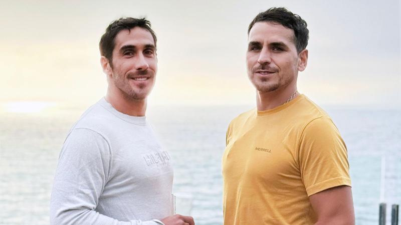 Pangal Andrade y Pedro Astorga en "El Clan"