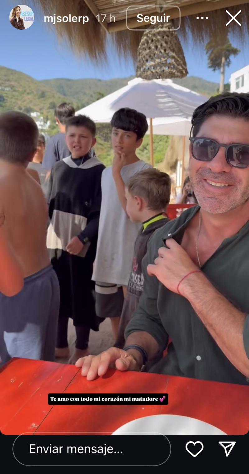 Historia de Instagram de María José Soler