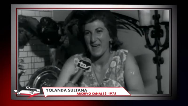 Yolanda Sultana en Canal 13, 1975. Créditos: Te paso a buscar, Canal 13.