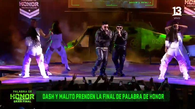 Dash y Malito cantan en la final de Palabra de Honor