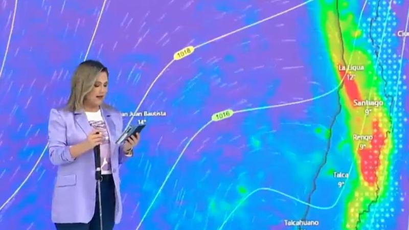 Michelle Adam y su pronóstico de nieve
