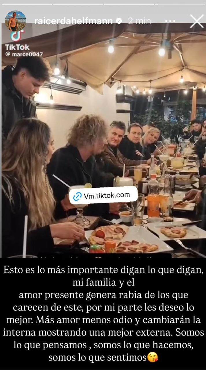 El mensaje de Rai Cerda en Instagram