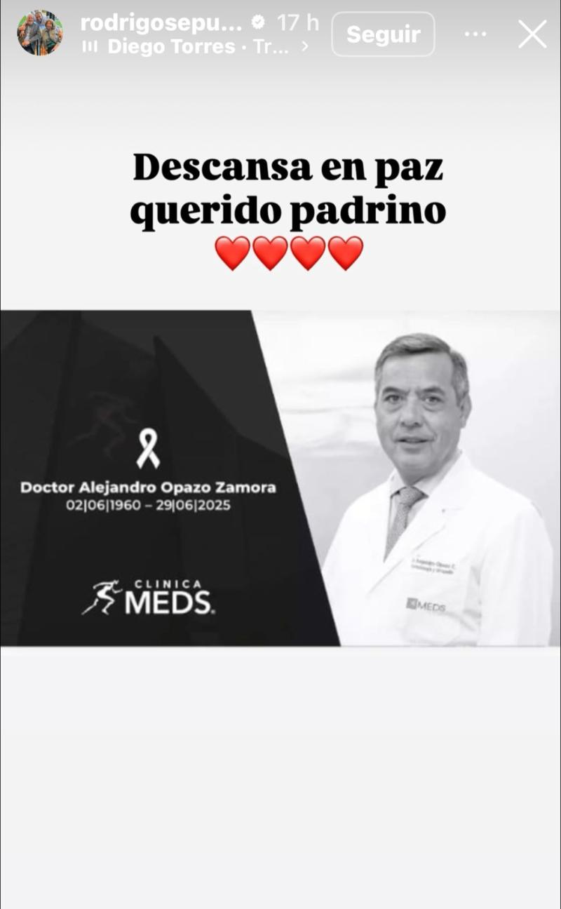 Rodrigo Sepúlveda en Instagram