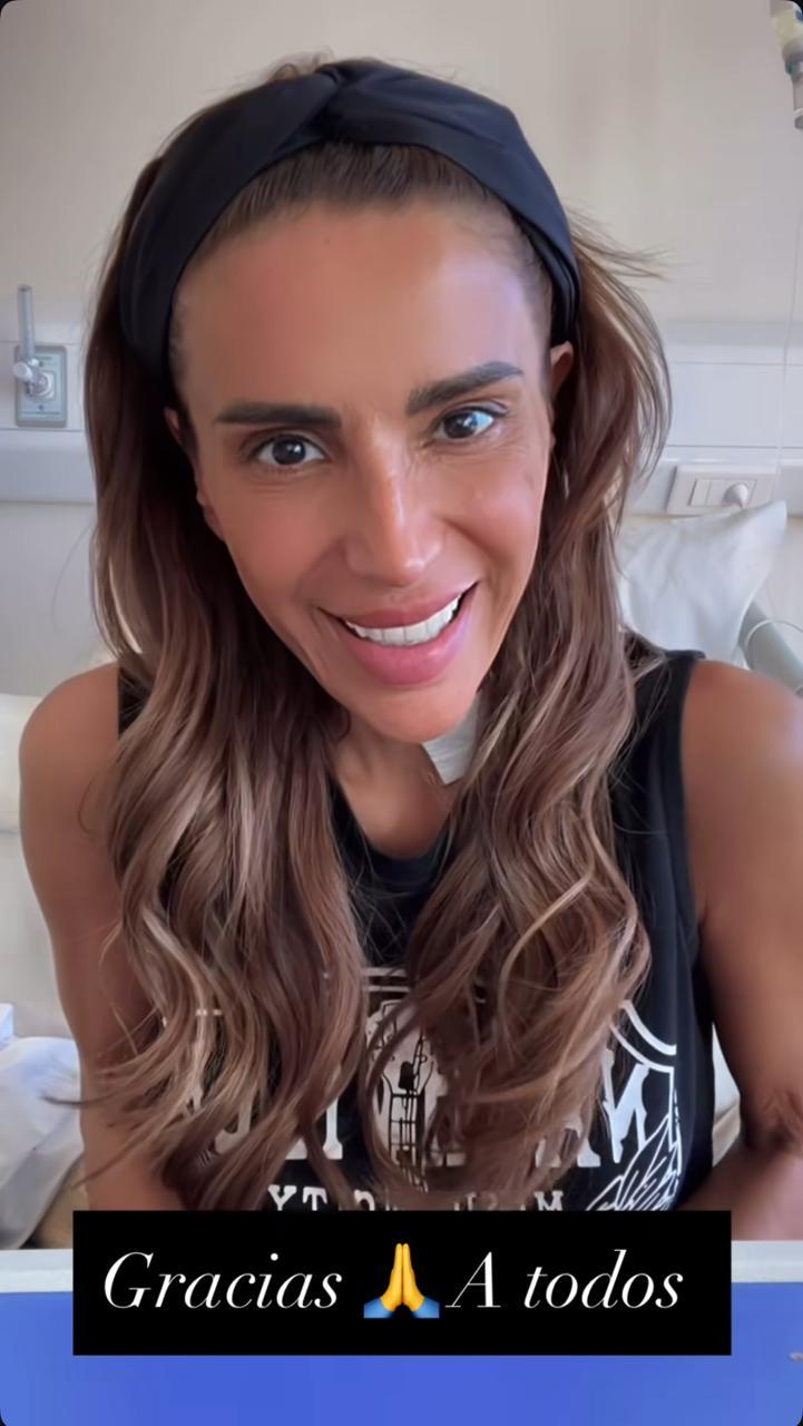 Carla Ballero anunció que recibió el alta médica - Captura