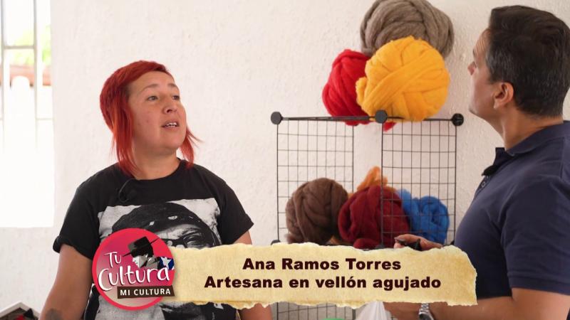 Ana Ramos, artesana de vellón. Créditos: 13C.