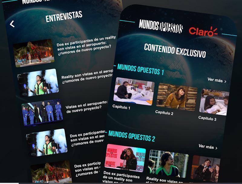 Aplicación de Mundos Opuestos